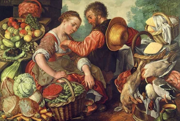 Donna che vende verdure, 1567